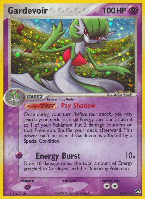 Gardevoir #9 EX Power Keepers Pokemon card