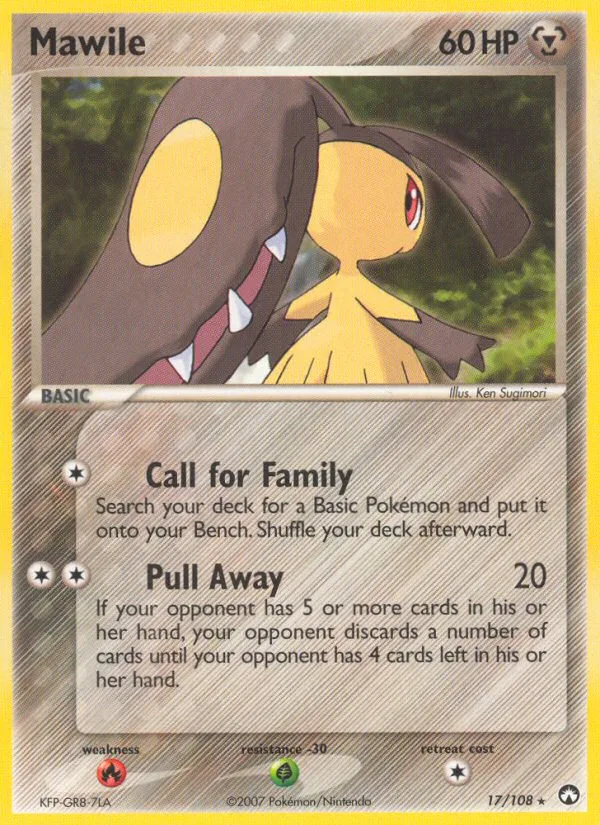 Mawile EX Power Keepers card