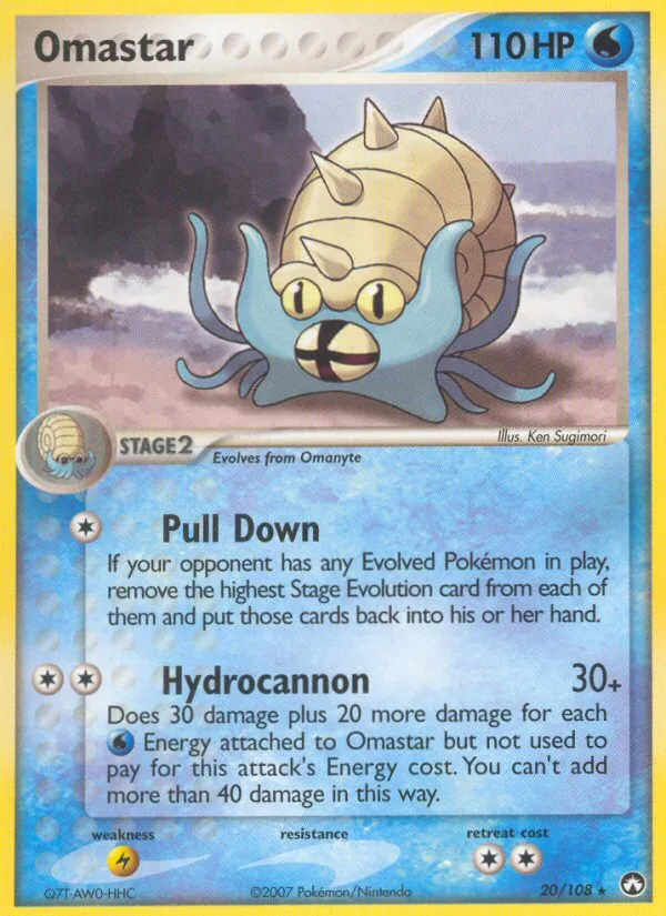 Omastar EX Power Keepers card