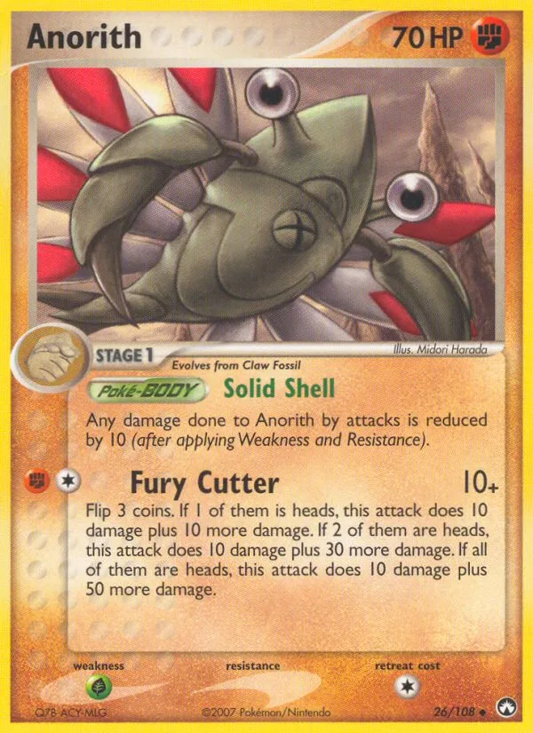Anorith EX Power Keepers card