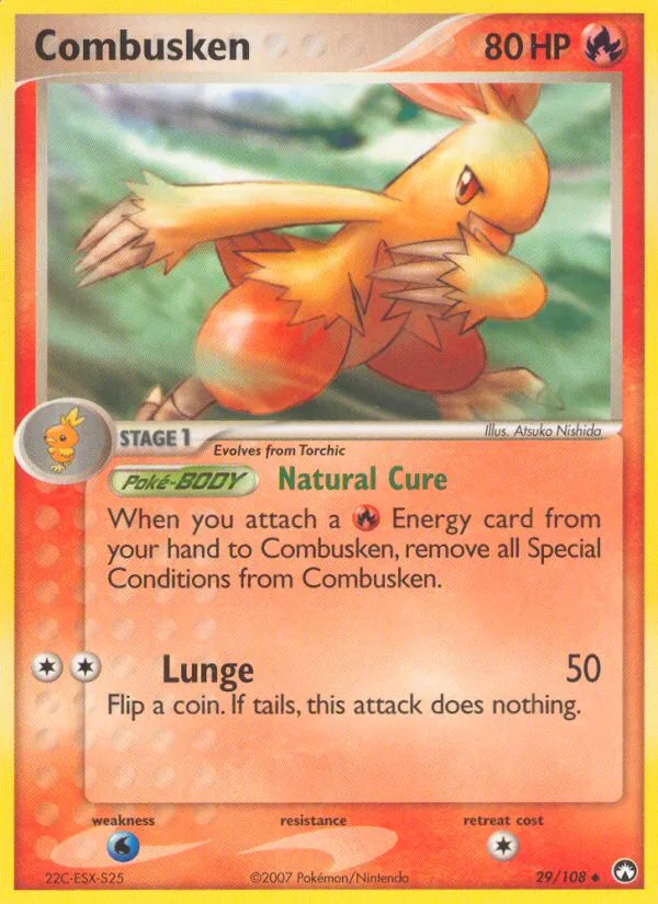 Combusken #29 EX Power Keepers Pokemon card