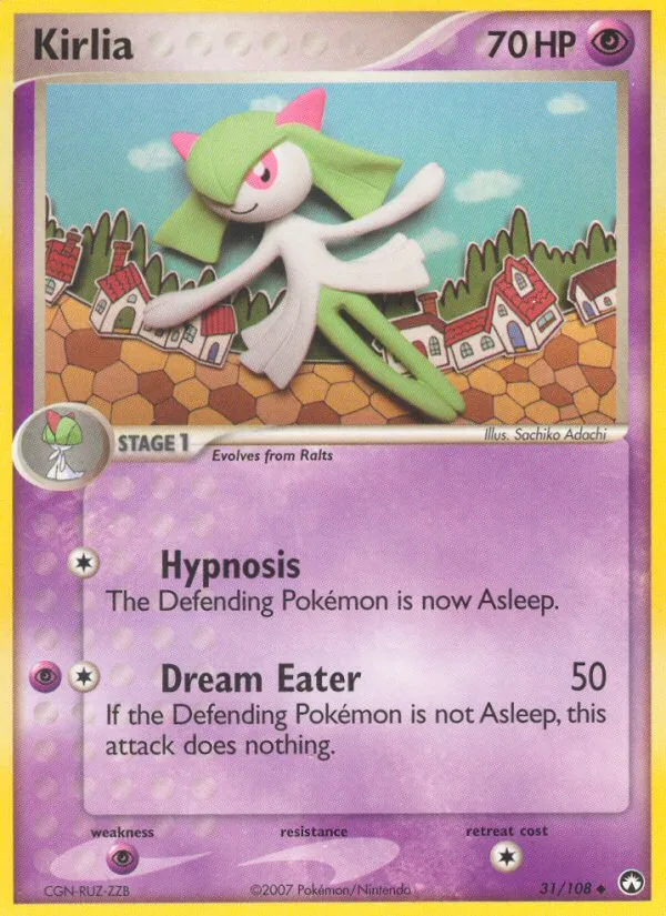 Kirlia EX Power Keepers card