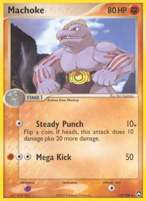 Machoke EX Power Keepers card