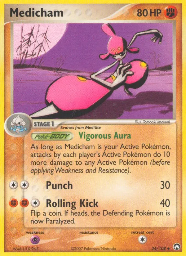 Medicham #34 EX Power Keepers Pokemon card