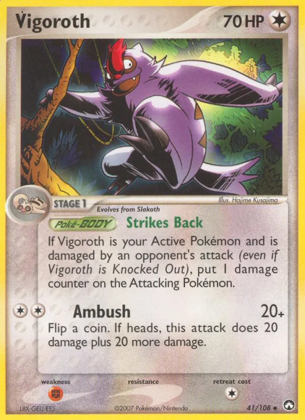 Vigoroth EX Power Keepers card