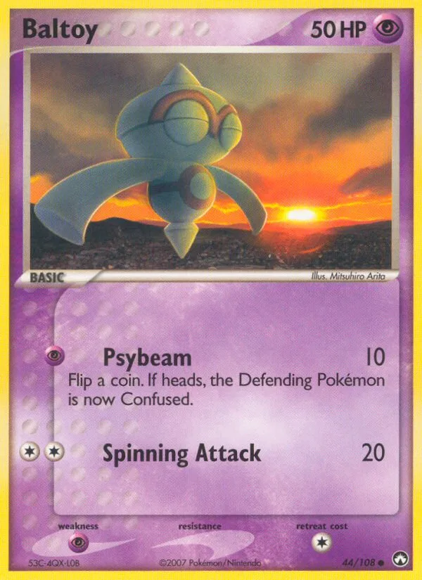 Baltoy #44 EX Power Keepers Pokemon card