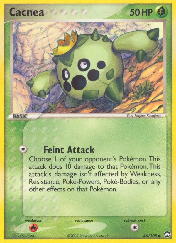 Cacnea #46 EX Power Keepers Pokemon card