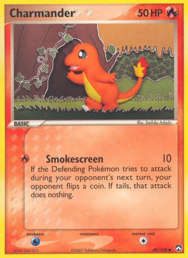 Charmander #48 EX Power Keepers Pokemon card