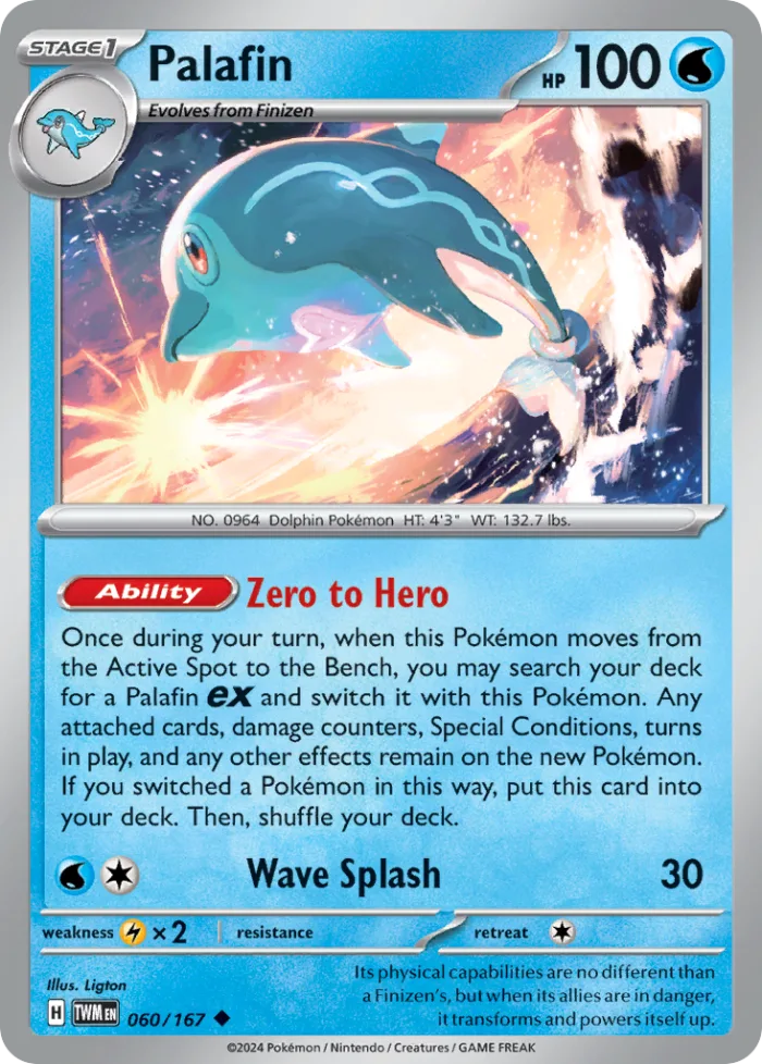 Palafin #60 Twilight Masquerade Pokemon card