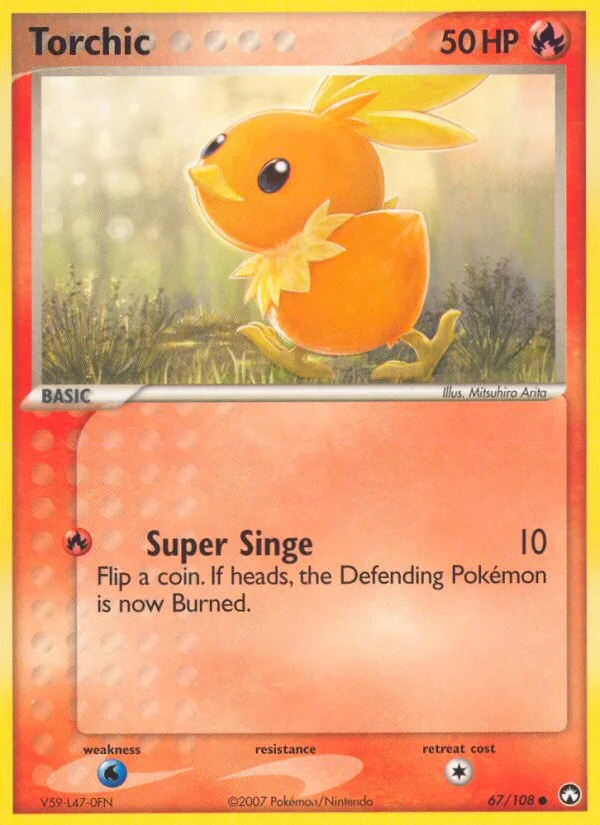 Torchic #67 EX Power Keepers Pokemon card
