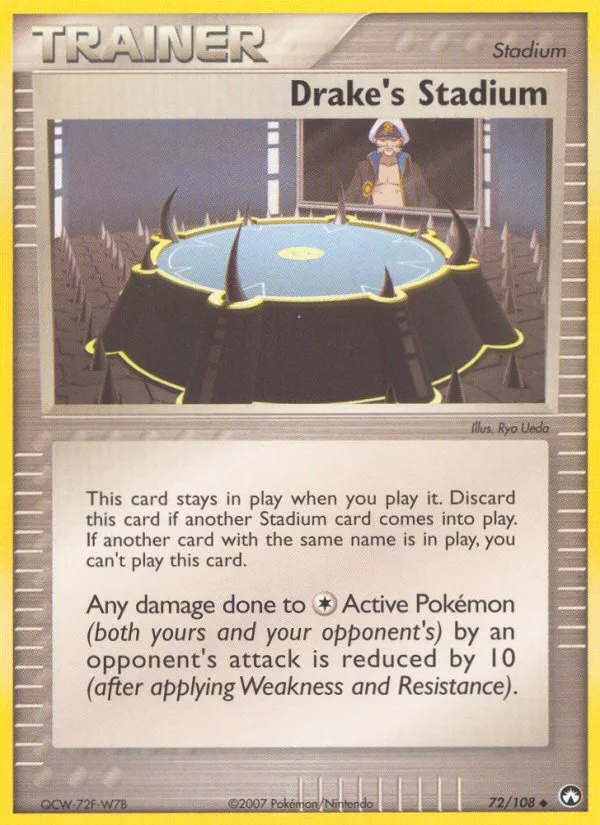 Drake's Stadium #72 EX Power Keepers Pokemon card