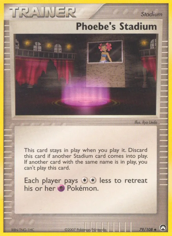 Phoebe's Stadium #79 EX Power Keepers Pokemon card
