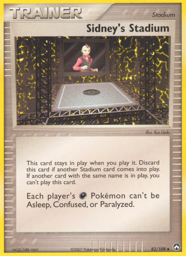 Sidney's Stadium #82 EX Power Keepers Pokemon card