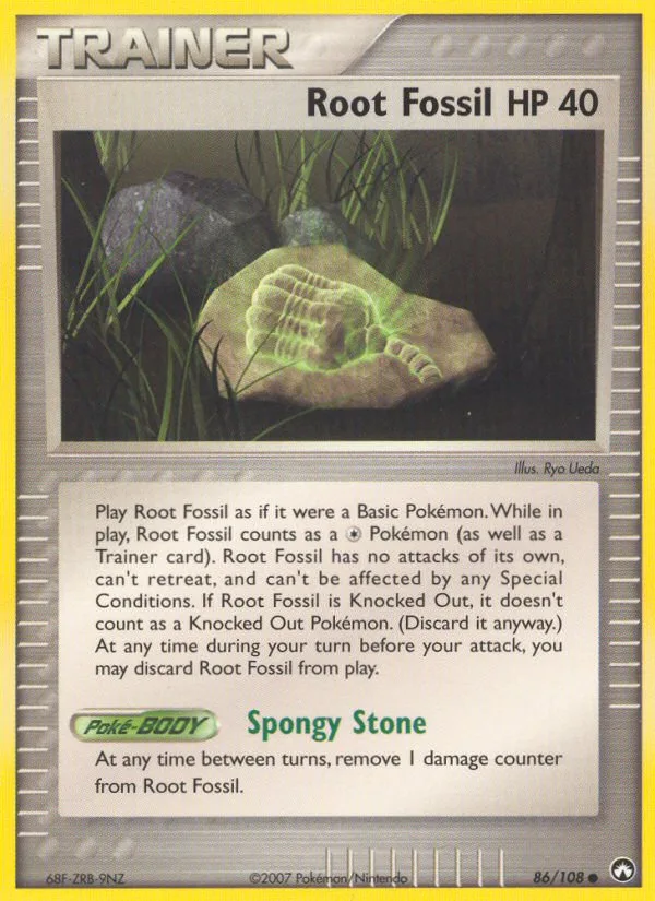 Root Fossil EX Power Keepers card