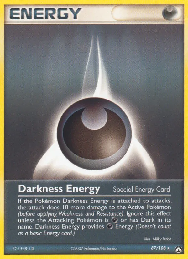 Darkness Energy #87 EX Power Keepers Pokemon card