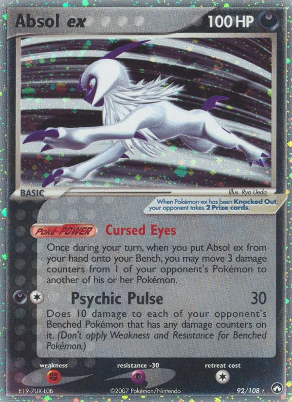 Absol ex #92 EX Power Keepers Pokemon card
