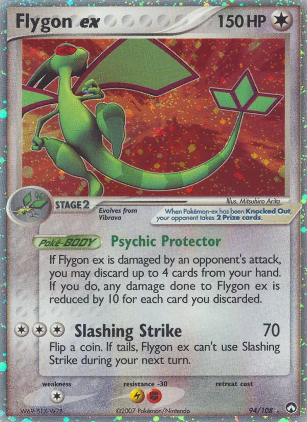 Flygon ex #94 EX Power Keepers Pokemon card