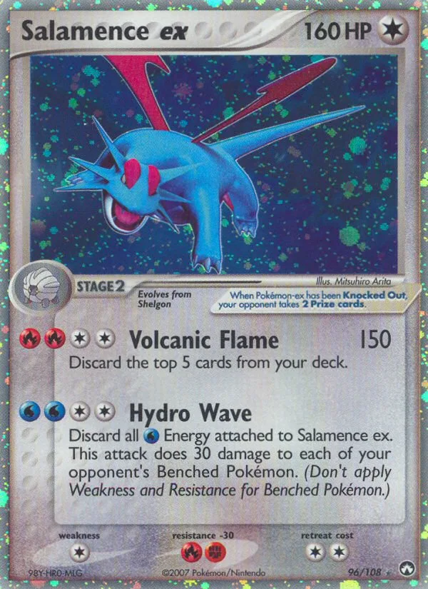 Salamence ex #96 EX Power Keepers Pokemon card