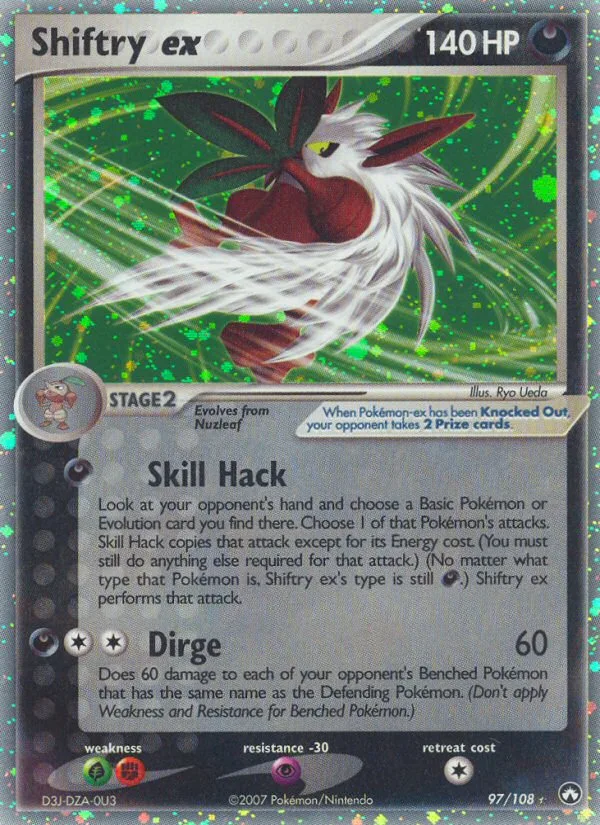 Shiftry ex #97 EX Power Keepers Pokemon card