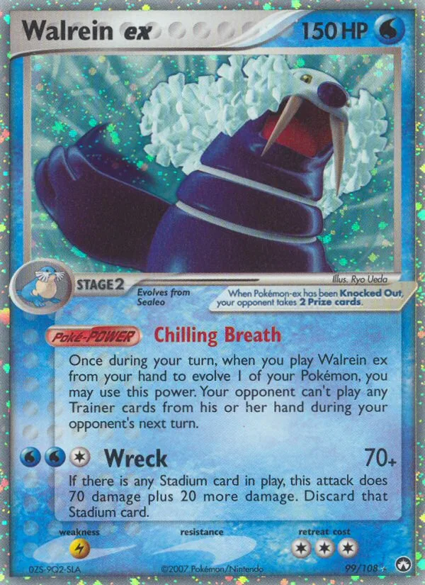 Walrein ex #99 EX Power Keepers Pokemon card