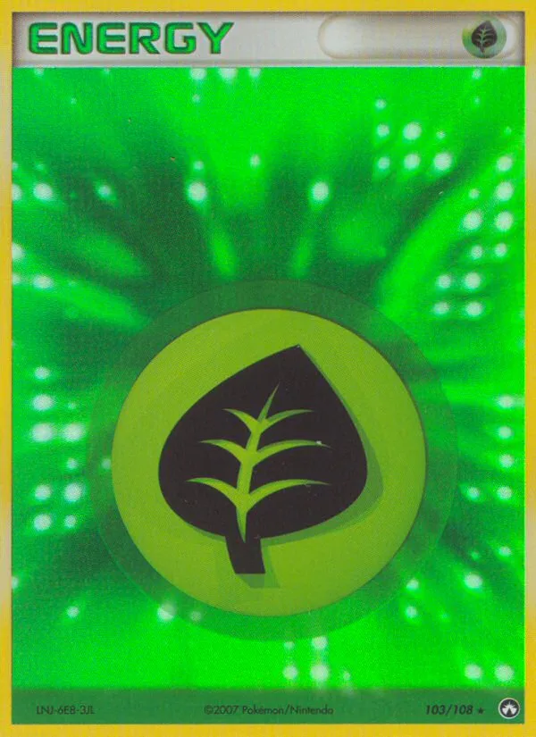 Grass Energy #103 EX Power Keepers Pokemon card