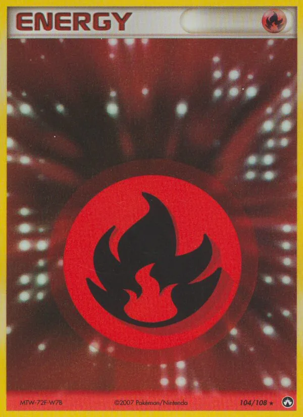 Fire Energy #104 EX Power Keepers Pokemon card