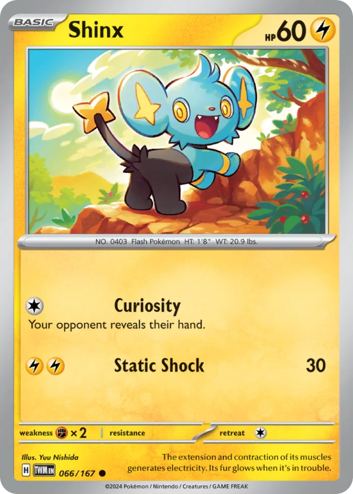 Shinx #66 Twilight Masquerade Pokemon card