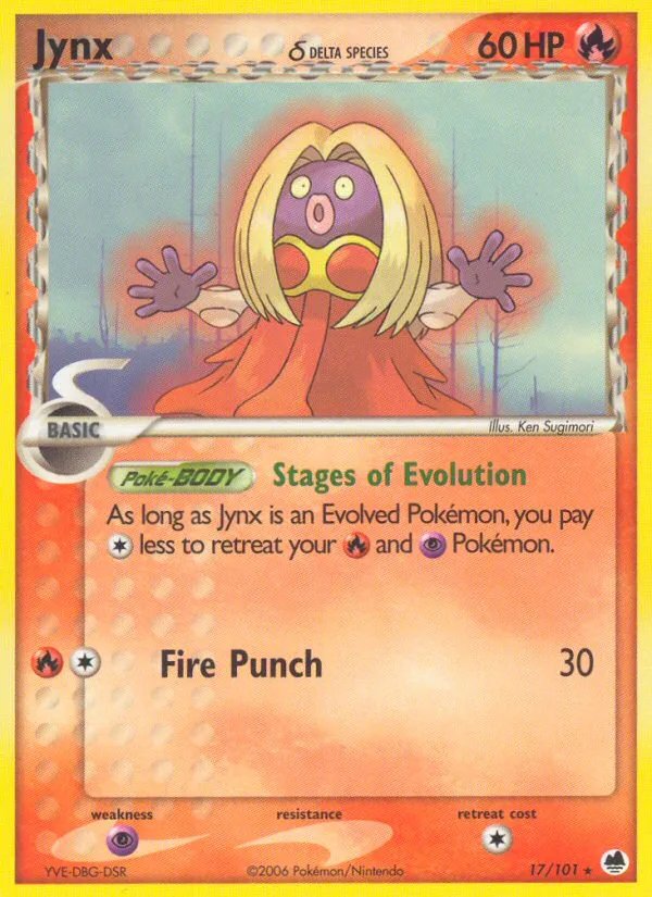 Jynx δ EX Dragon Frontiers card