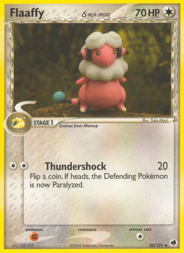 Flaaffy δ #30 EX Dragon Frontiers Pokemon card