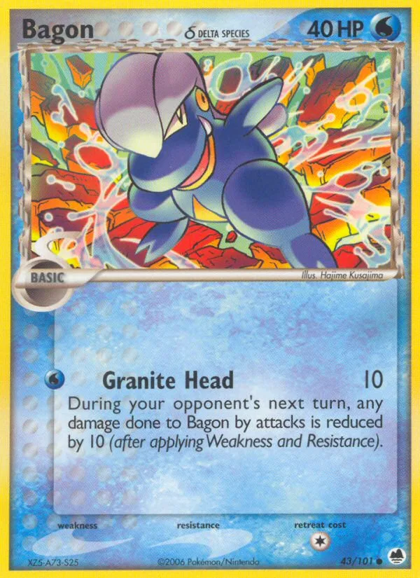 Bagon δ EX Dragon Frontiers card