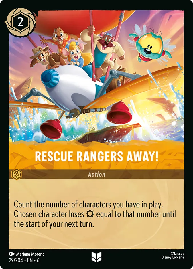 Rescue Rangers Away! #29 Azurite Sea Disney Lorcana card