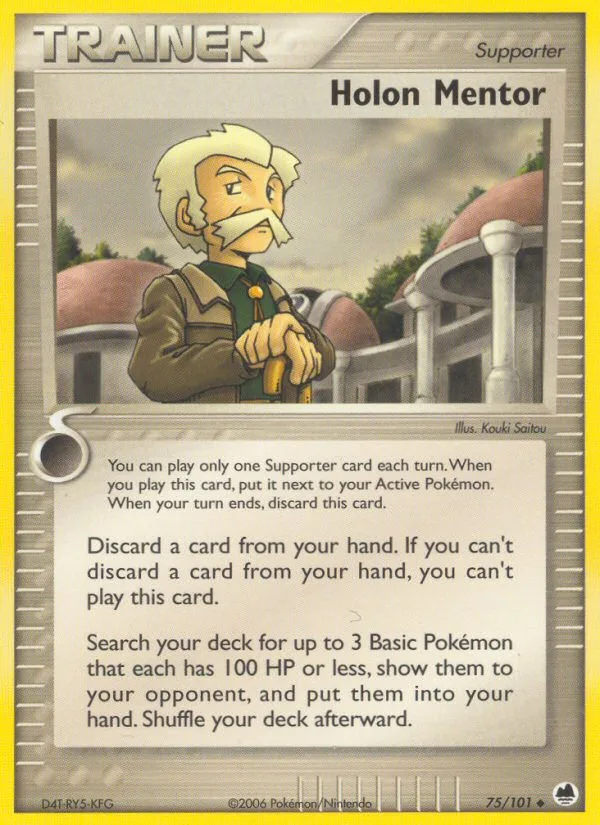 Holon Mentor #75 EX Dragon Frontiers Pokemon card