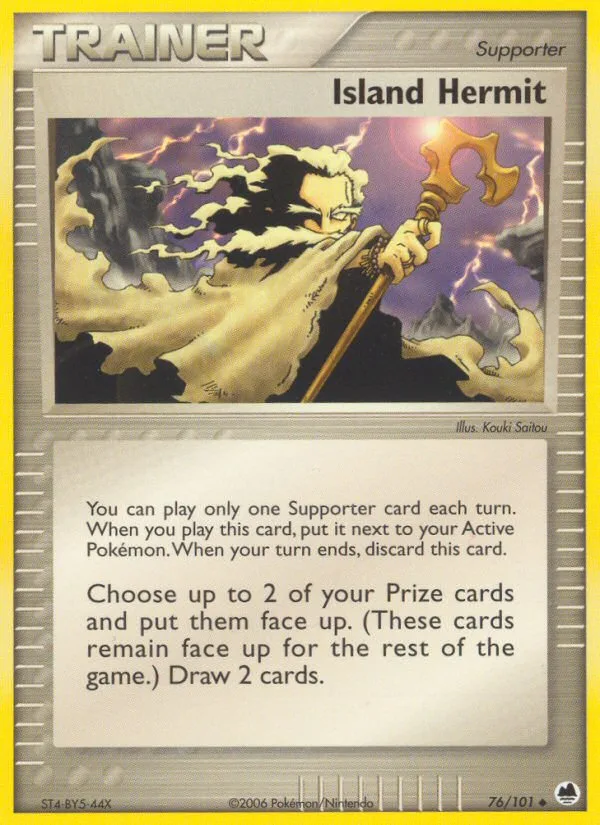 Island Hermit #76 EX Dragon Frontiers Pokemon card