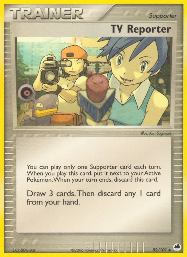 TV Reporter EX Dragon Frontiers card