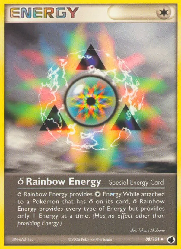 δ Rainbow Energy #88 EX Dragon Frontiers Pokemon card
