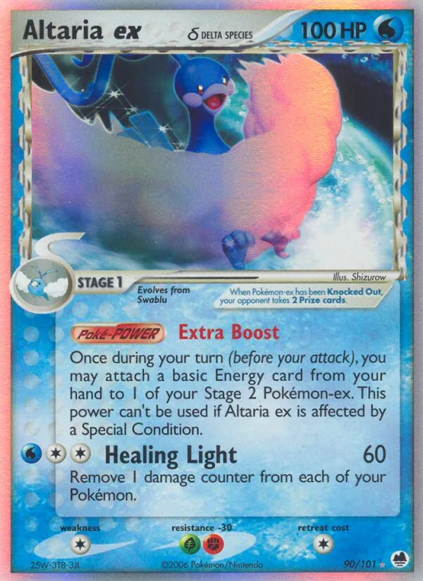 Altaria ex δ #90 EX Dragon Frontiers Pokemon card