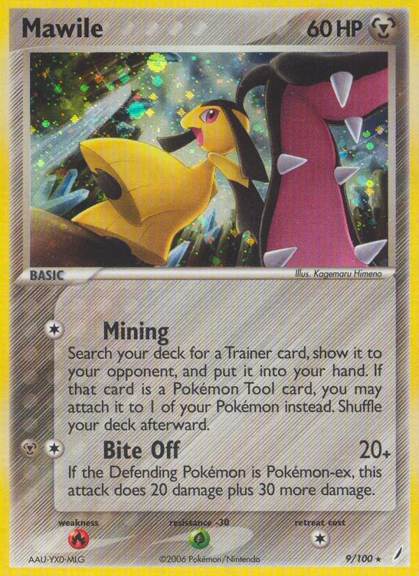 Mawile #9 EX Crystal Guardians Pokemon card