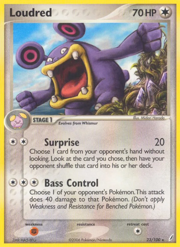 Loudred #23 EX Crystal Guardians Pokemon card