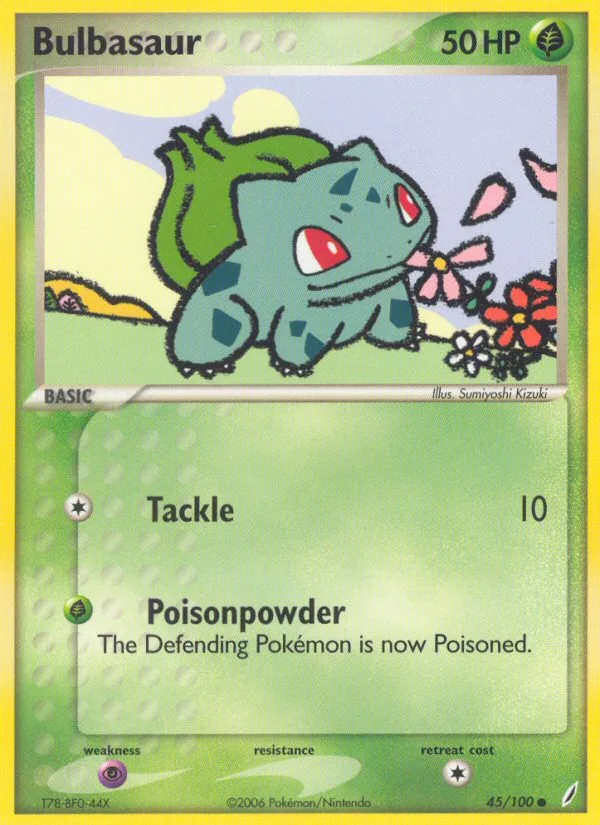 Bulbasaur #45 EX Crystal Guardians Pokemon card
