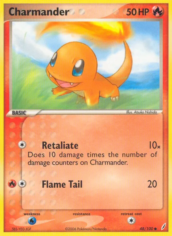 Charmander EX Crystal Guardians card