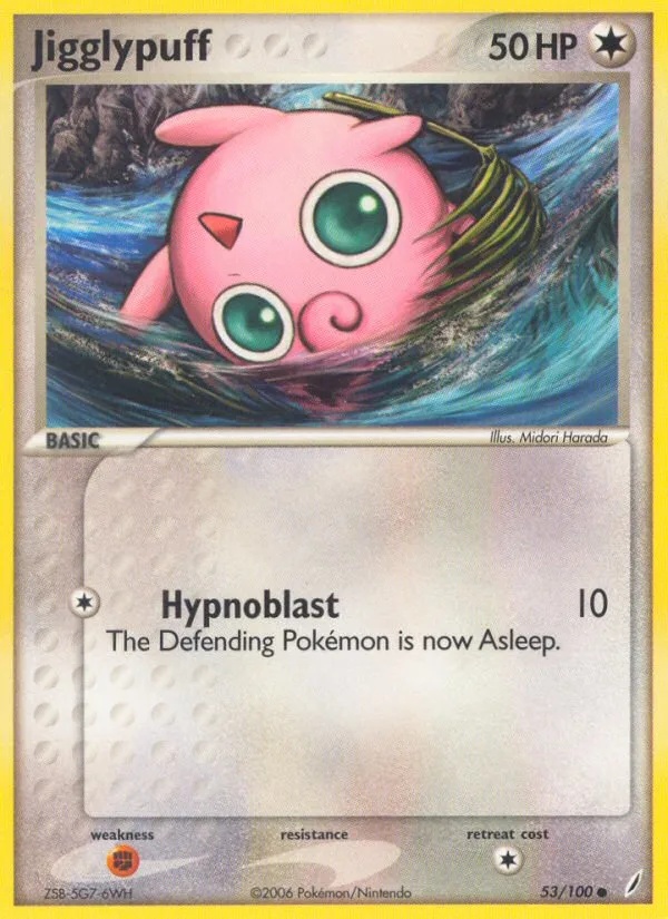 Jigglypuff #53 EX Crystal Guardians Pokemon card