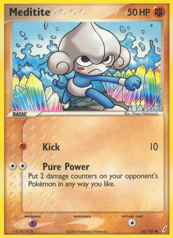 Meditite EX Crystal Guardians card