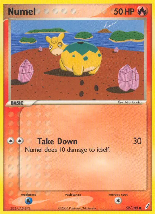Numel EX Crystal Guardians card