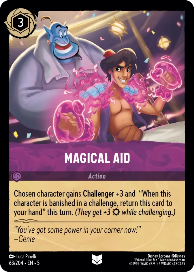 Magical Aid #63 Shimmering Skies Disney Lorcana card