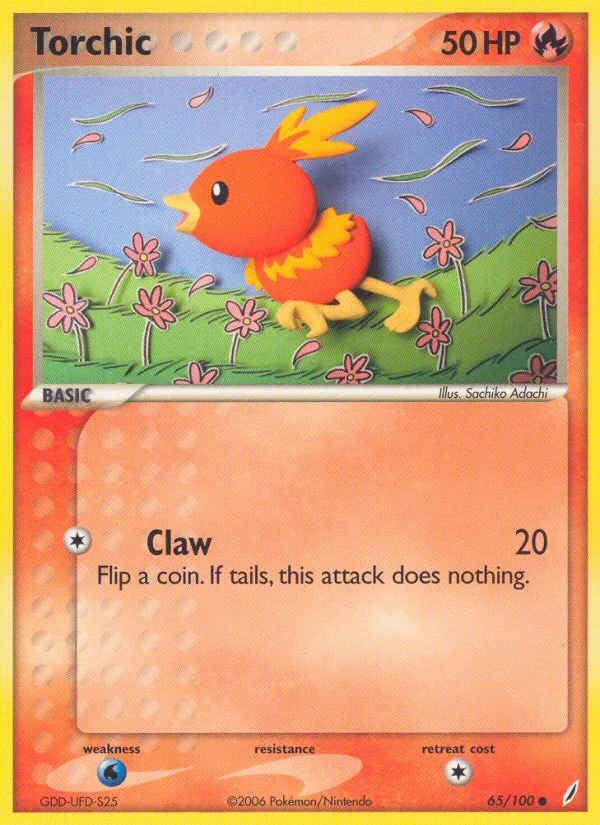 Torchic #65 EX Crystal Guardians Pokemon card