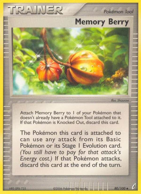 Memory Berry EX Crystal Guardians card