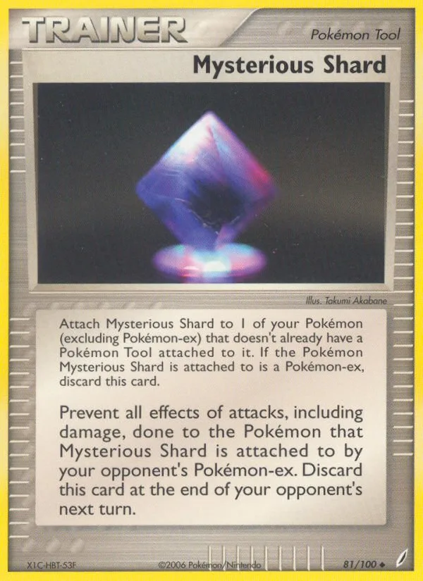 Mysterious Shard #81 EX Crystal Guardians Pokemon card