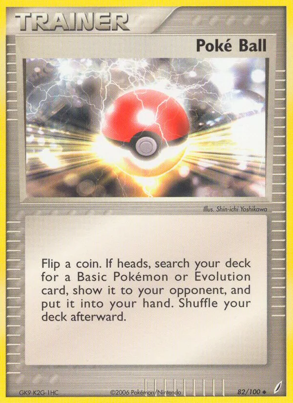 Poké Ball #82 EX Crystal Guardians Pokemon card