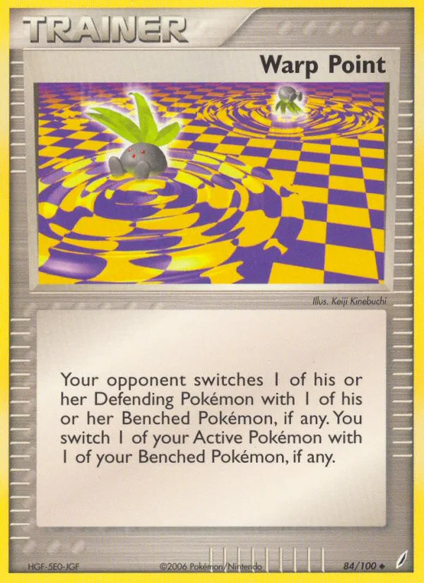 Warp Point #84 EX Crystal Guardians Pokemon card