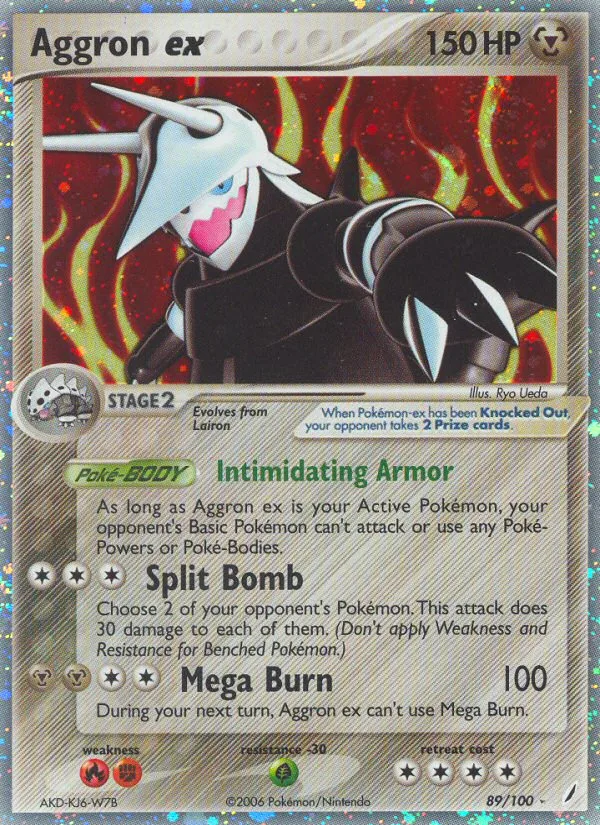 Aggron ex #89 EX Crystal Guardians Pokemon card